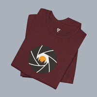 Camera Aperture Mountain T-Shirt — Photography & Outdoor Adventure Tee alternate view 27