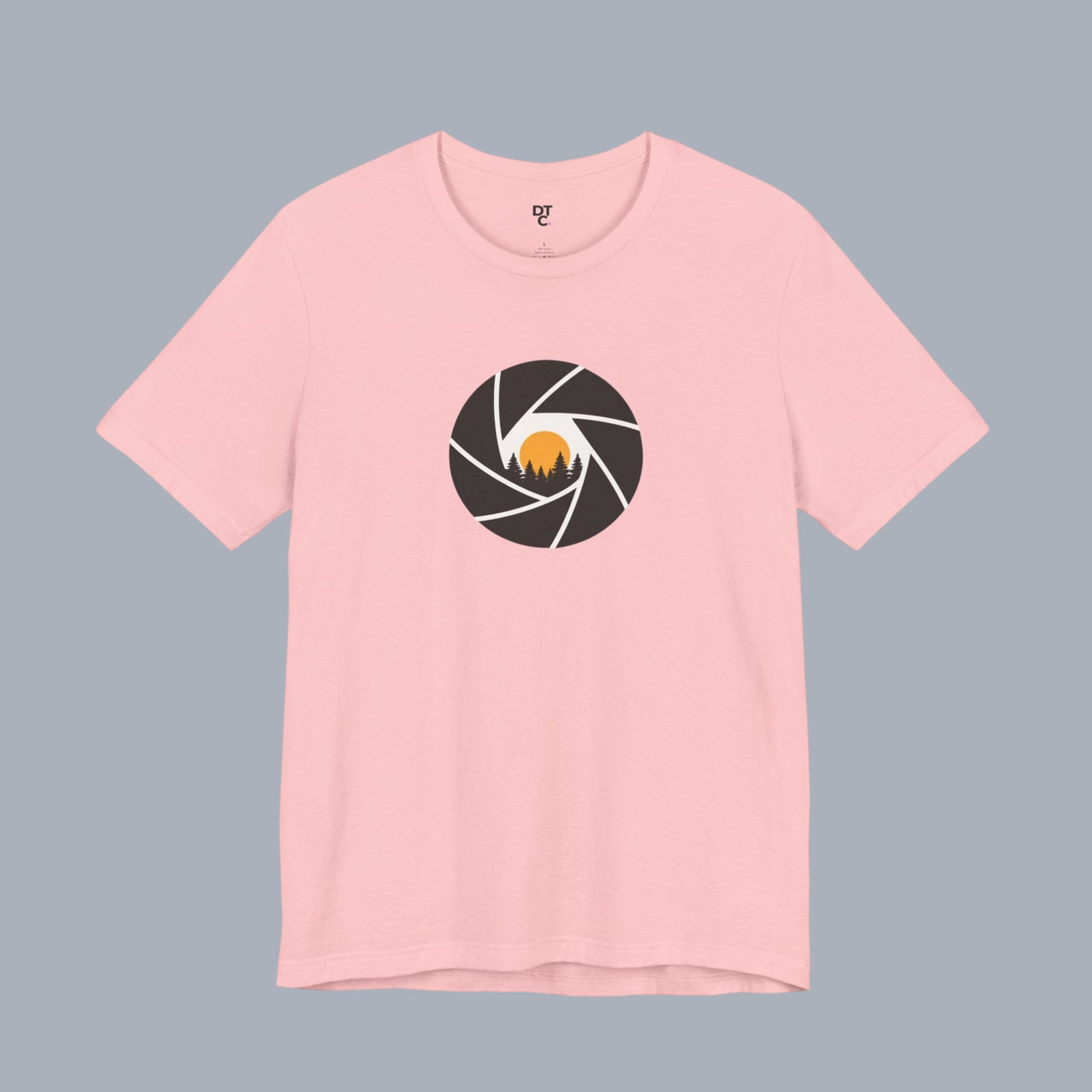 Camera Aperture Mountain T-Shirt — Photography & Outdoor Adventure Tee alternate view 7