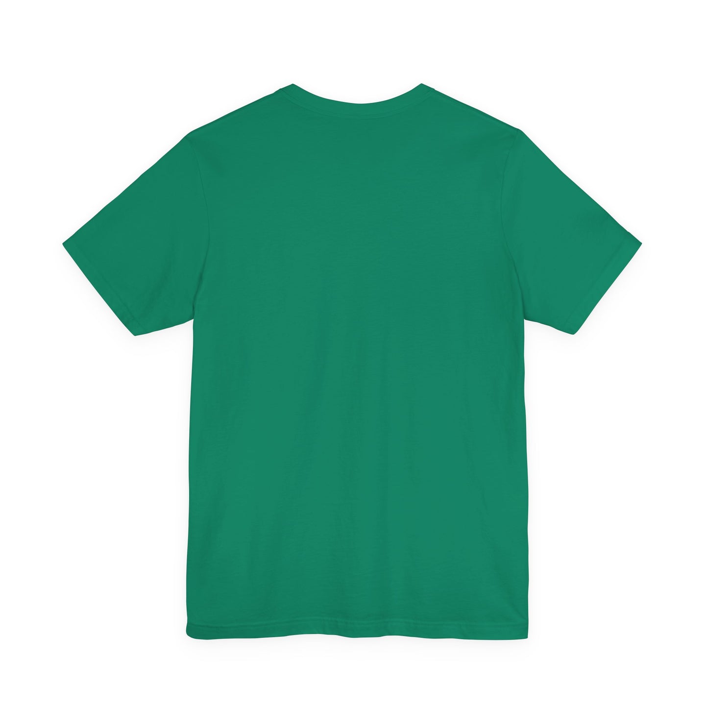 Back view of a green t-shirt