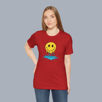 Melting Smile T-Shirt — Drip Smiley Graphic Tee