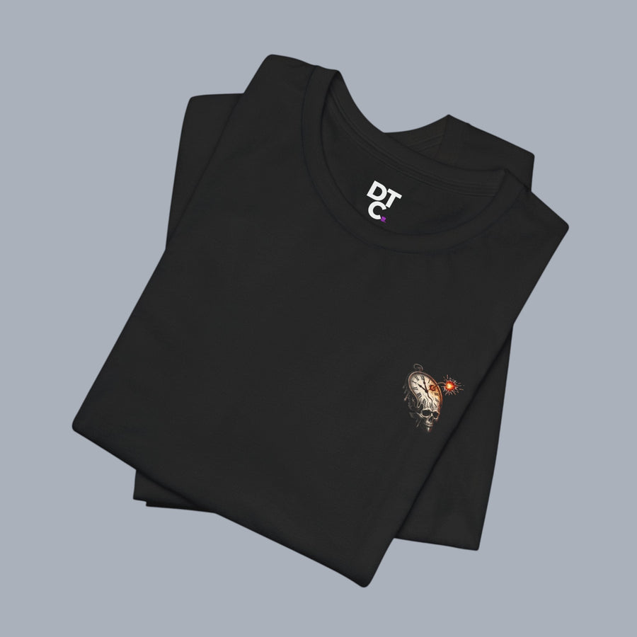 Ticking to Zero Skull Clock T-Shirt