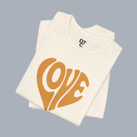 Love Heart Tee — Retro 70s Groove Graphic T-Shirt