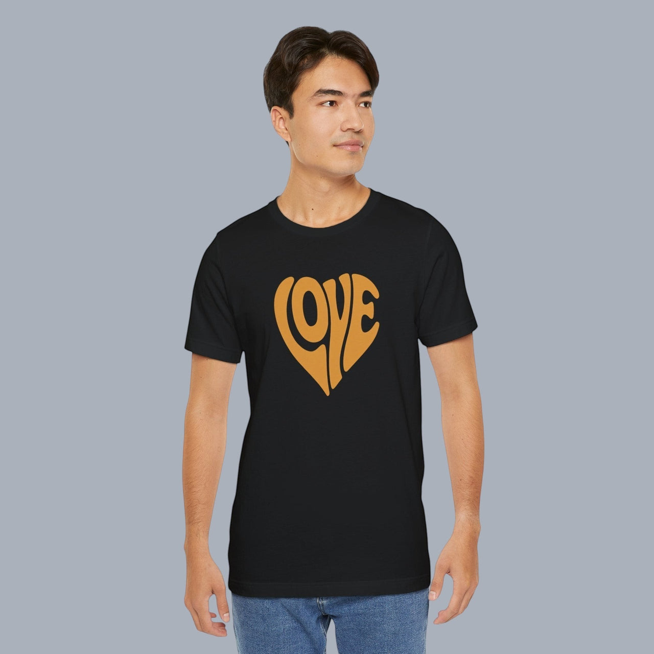 Love Heart Tee — Retro 70s Groove Graphic T-Shirt
