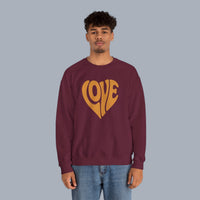 Crewneck Sweatshirt — Retro Heart 