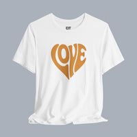 Love Heart Tee — Retro 70s Groove Graphic T-Shirt