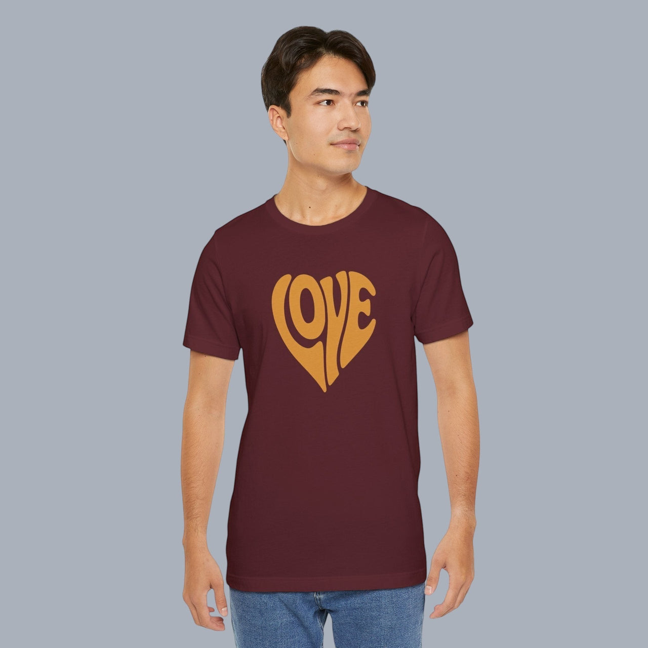 Love Heart Tee — Retro 70s Groove Graphic T-Shirt