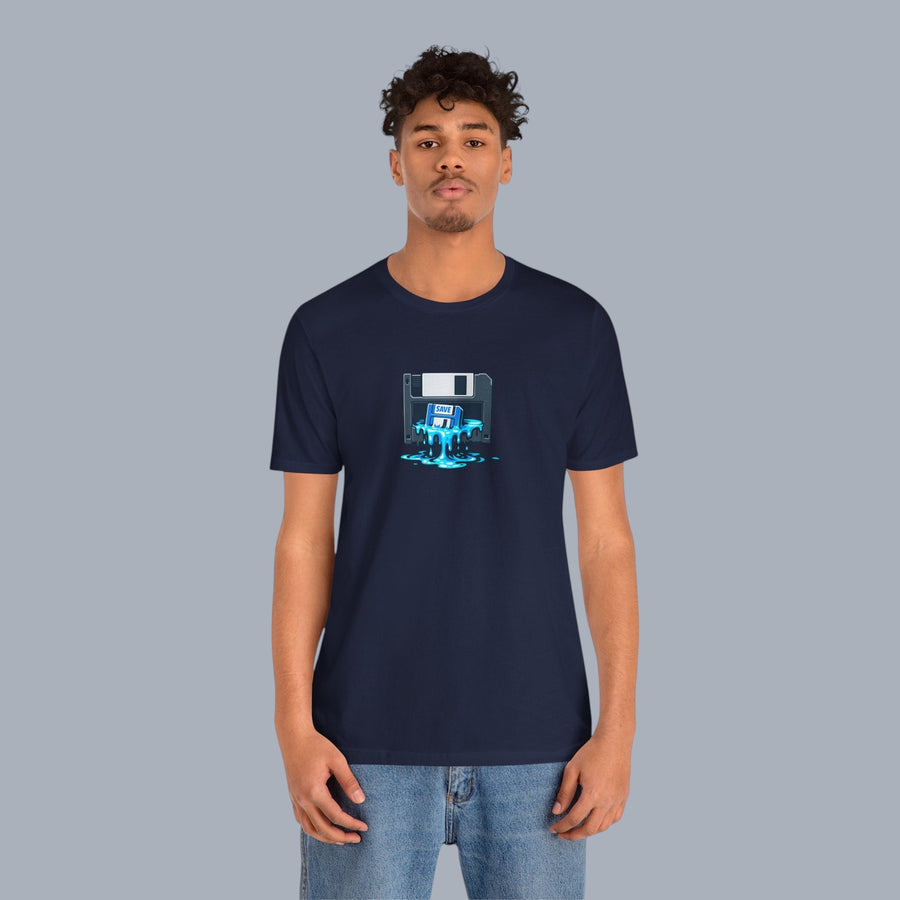 Retro Floppy Disk Tee — Melting 90s Tech Graphic T-Shirt alternate view 14