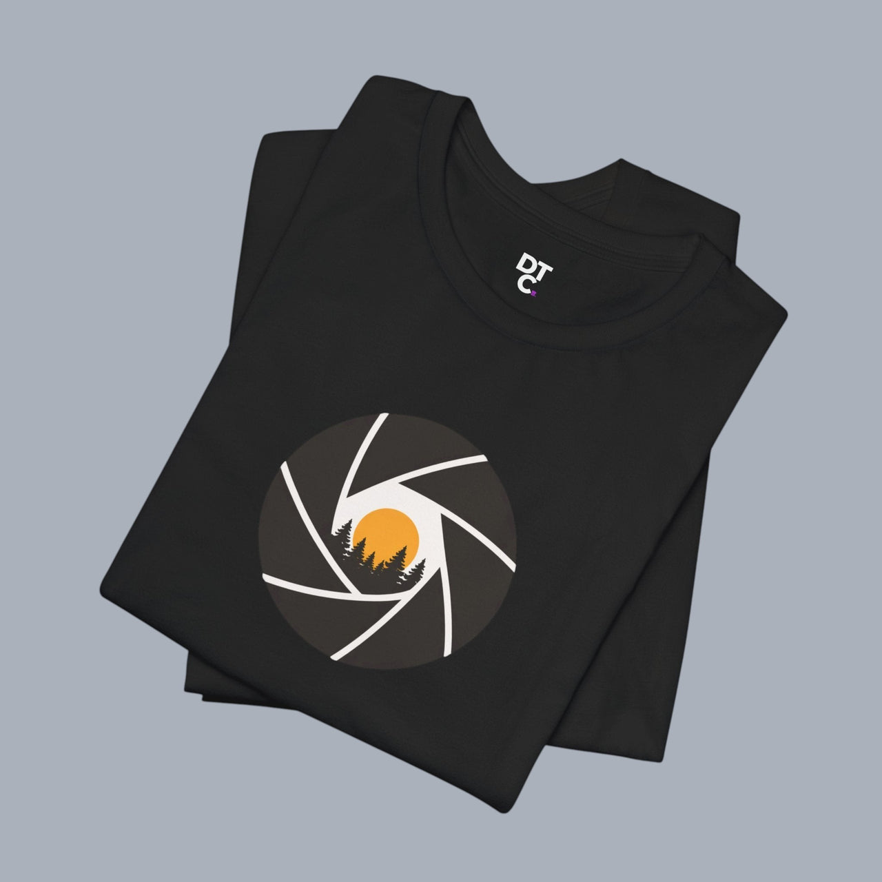 Camera Aperture Mountain T-Shirt — Photography & Outdoor Adventure Tee alternate view 16