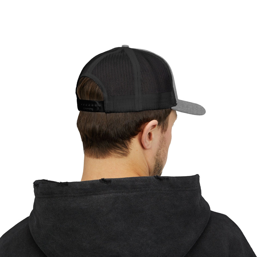 Deadweight Skull Trucker Cap — "Deadweight" Fitness Snapback for Gym & Weightlifting