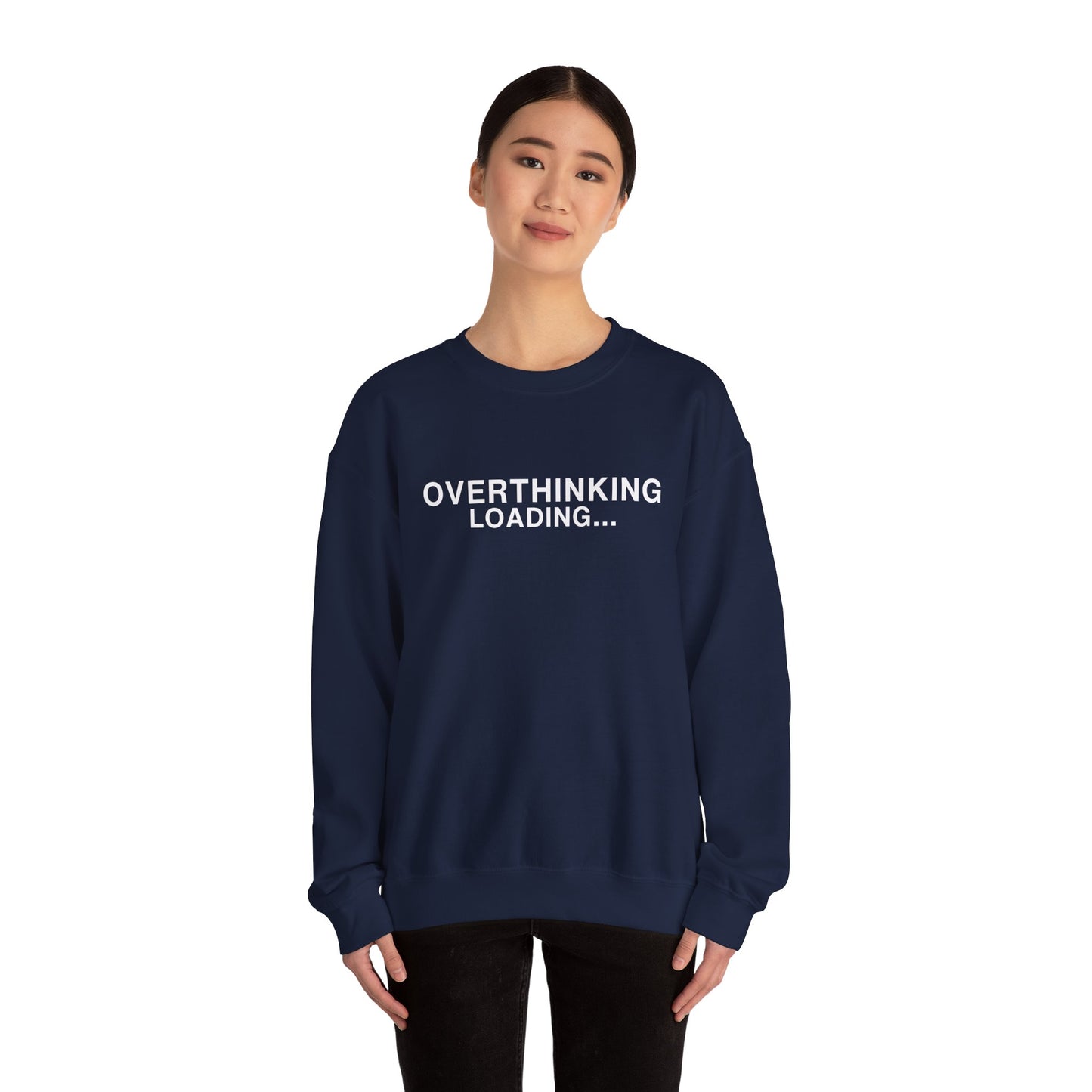 Overthinking Loading... Sweatshirt — Funny Mental Health Crewneck alternate view 13