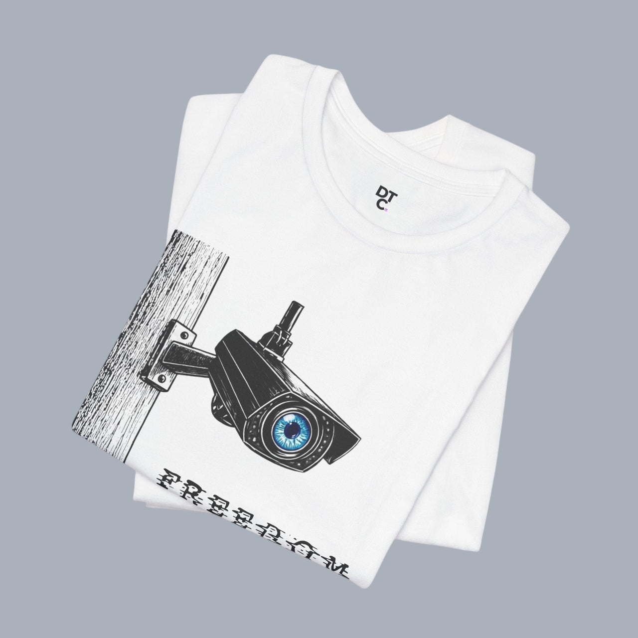 Surveillance Camera 'Freedom' Graphic T-Shirt alternate view 10