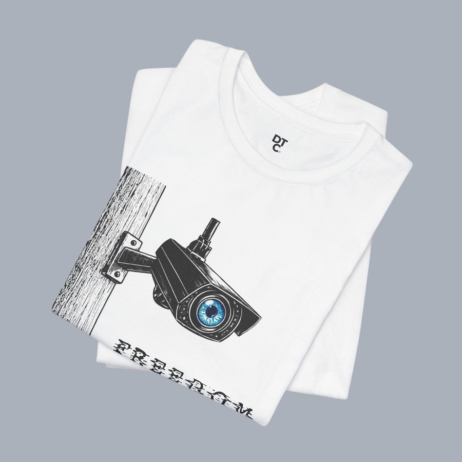 Surveillance Camera 'Freedom' Graphic T-Shirt alternate view 10
