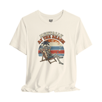 Mentally at the Beach T-Shirt — Retro Skeleton Beach Vibe Tee