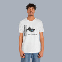 Surveillance Camera 'Freedom' Graphic T-Shirt alternate view 12
