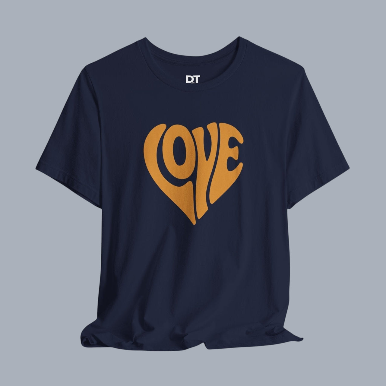 Love Heart Tee — Retro 70s Groove Graphic T-Shirt