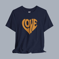 Love Heart Tee — Retro 70s Groove Graphic T-Shirt