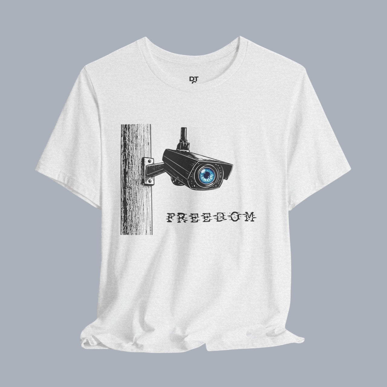 Surveillance Camera 'Freedom' Graphic T-Shirt alternate view 3