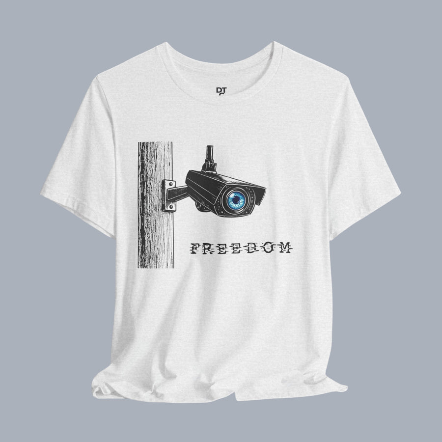 Surveillance Camera 'Freedom' Graphic T-Shirt alternate view 3