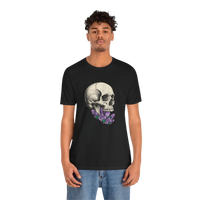 Skull with Purple Crystals Tee — Gothic Skull Crystal T‑Shirt alternate view 3