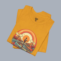 Retro Woodstock Sunset T-Shirt — Silhouette Beach Tee