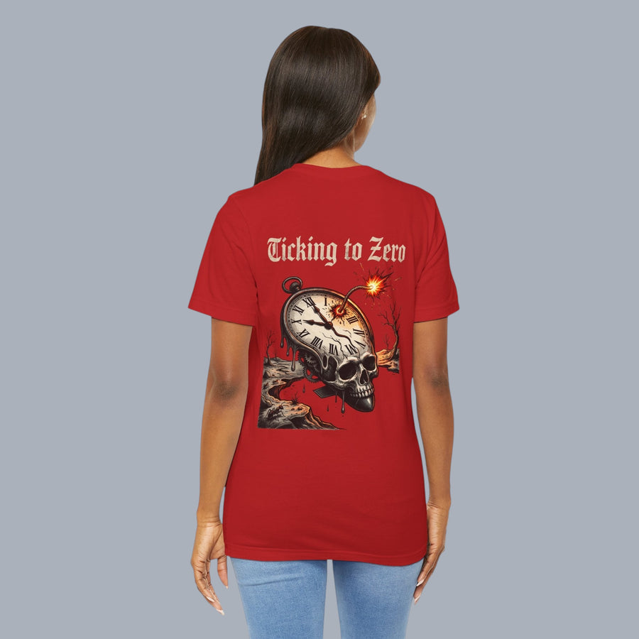 Ticking to Zero Skull Clock T-Shirt