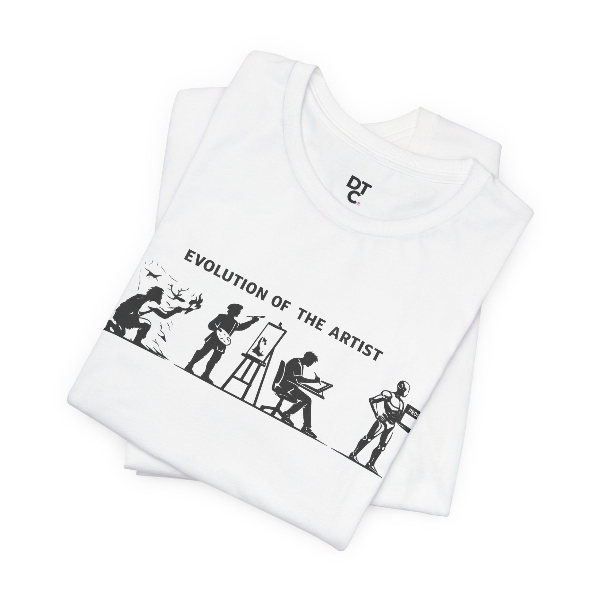 Artist Evolution T-Shirt – “Evolution of the Artist” Graphic Tee alternate view 7