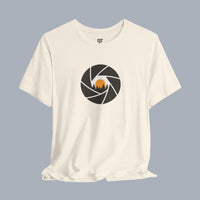 Camera Aperture Mountain T-Shirt — Photography & Outdoor Adventure Tee alternate view 4