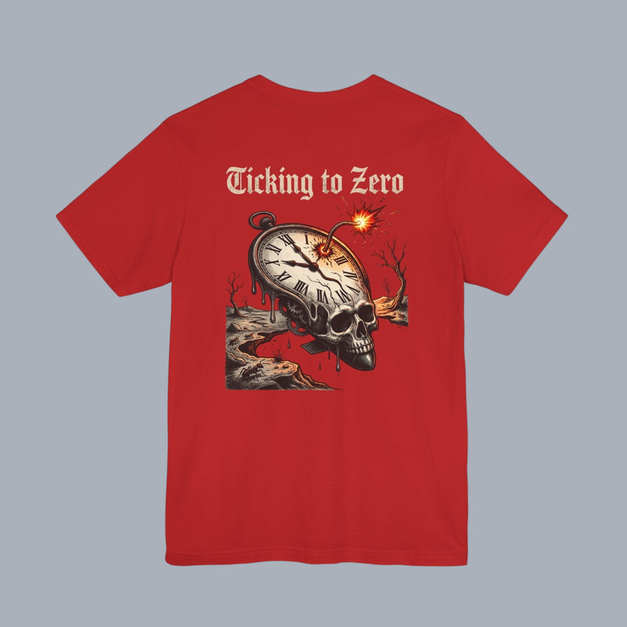 Ticking to Zero Skull Clock T-Shirt