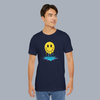 Melting Smile T-Shirt — Drip Smiley Graphic Tee