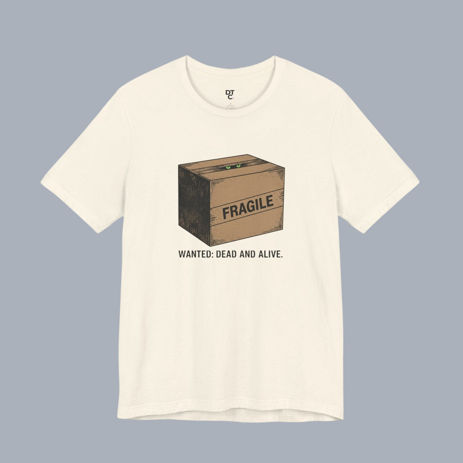 Fragile Box Tee — "Fragile: Wanted: Dead and Alive" Graphic T-Shirt alternate view 17