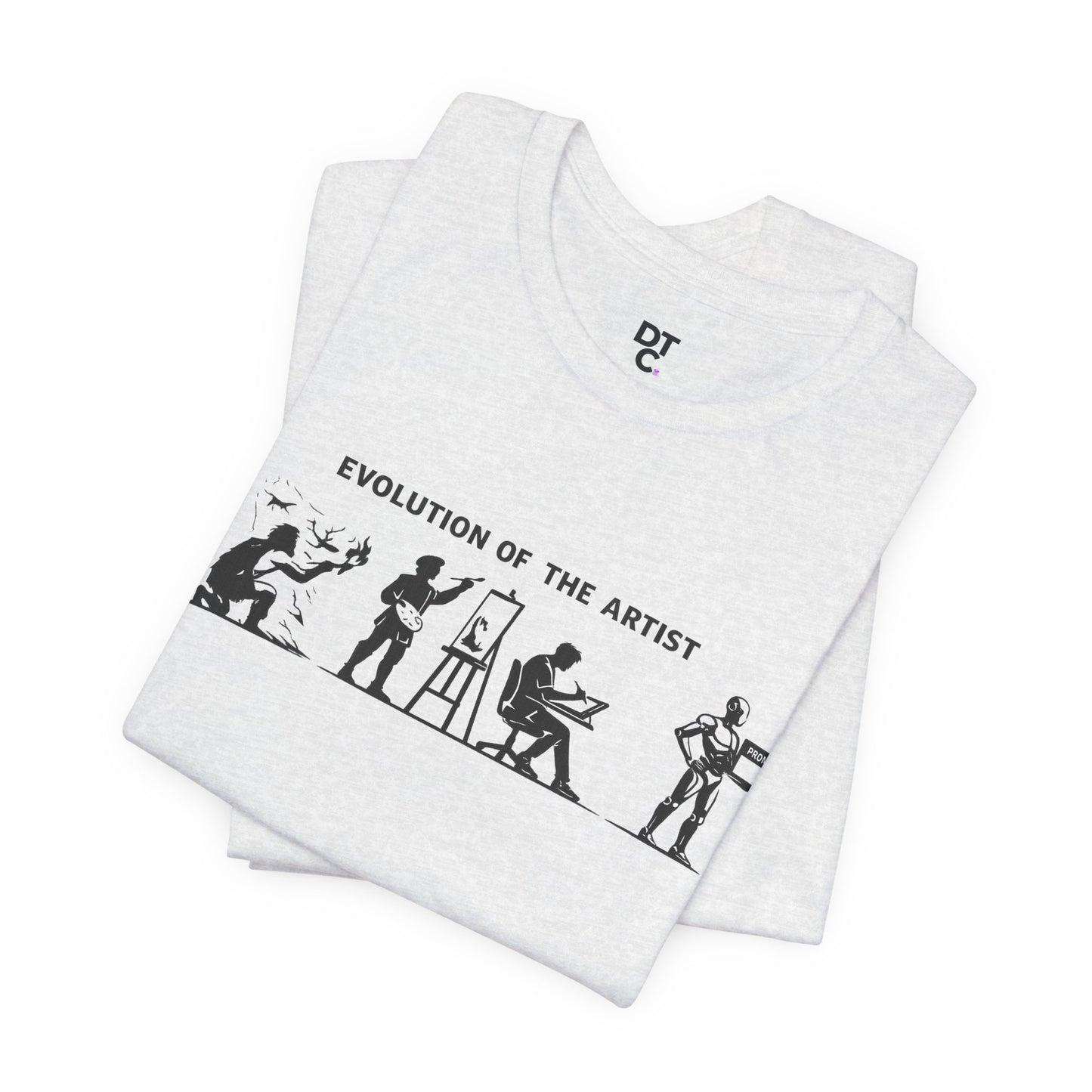 Artist Evolution T-Shirt – “Evolution of the Artist” Graphic Tee alternate view 13