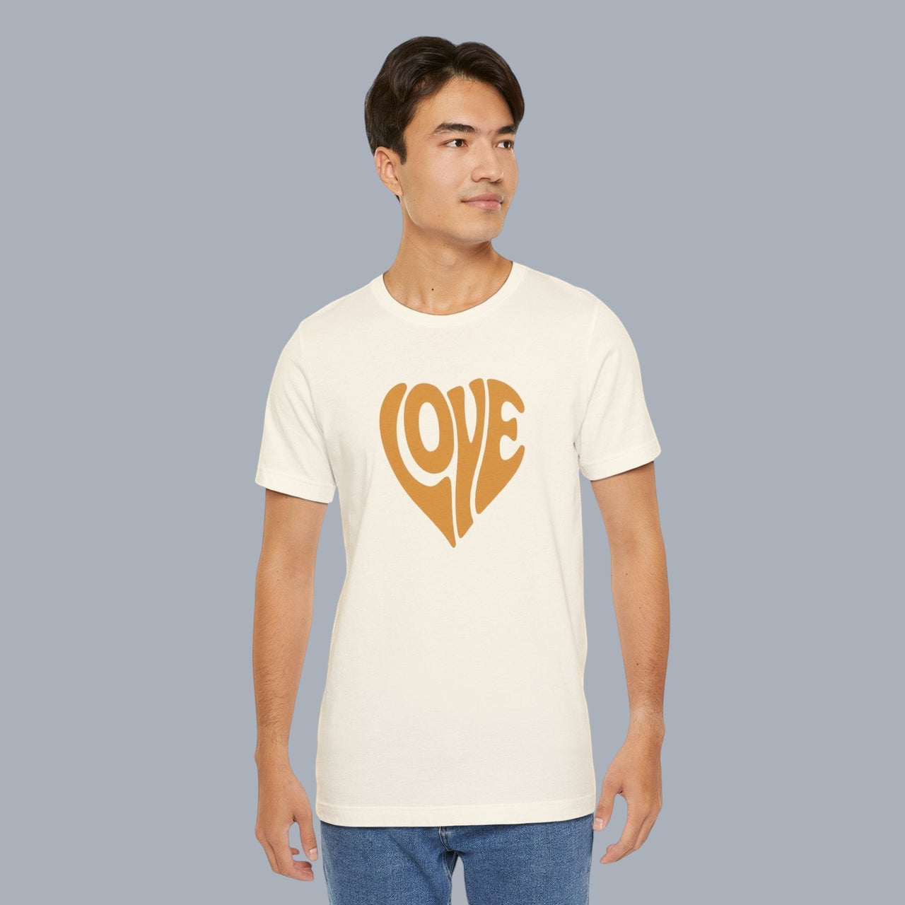 Love Heart Tee — Retro 70s Groove Graphic T-Shirt