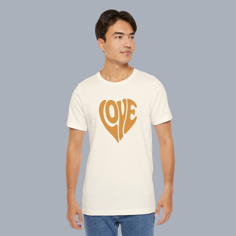 Love Heart Tee — Retro 70s Groove Graphic T-Shirt
