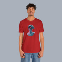 Retro Vaporwave Statue VR T‑Shirt — Neon Aesthetic Gaming Tee alternate view 23