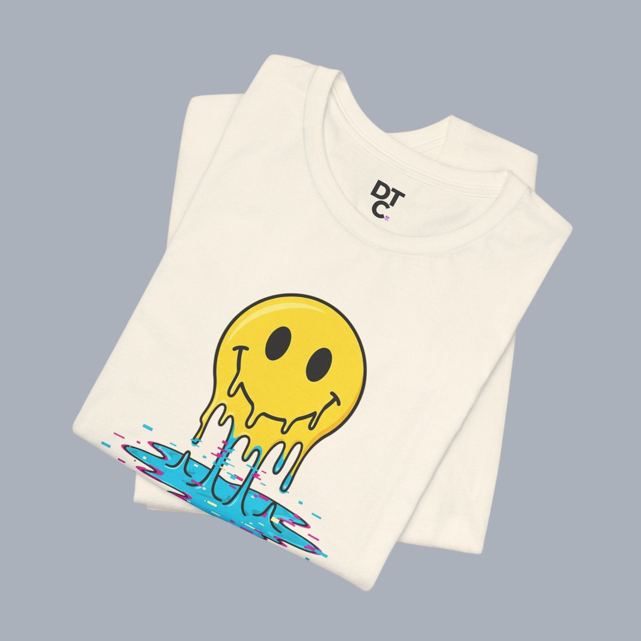 Melting Smile T-Shirt — Drip Smiley Graphic Tee