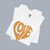 Love Heart Tee — Retro 70s Groove Graphic T-Shirt