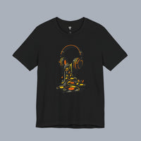 Melting Headphones Tee — Retro Vinyl Drip Music T-Shirt alternate view 11