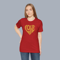 Love Heart Tee — Retro 70s Groove Graphic T-Shirt