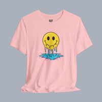 Melting Smile T-Shirt — Drip Smiley Graphic Tee