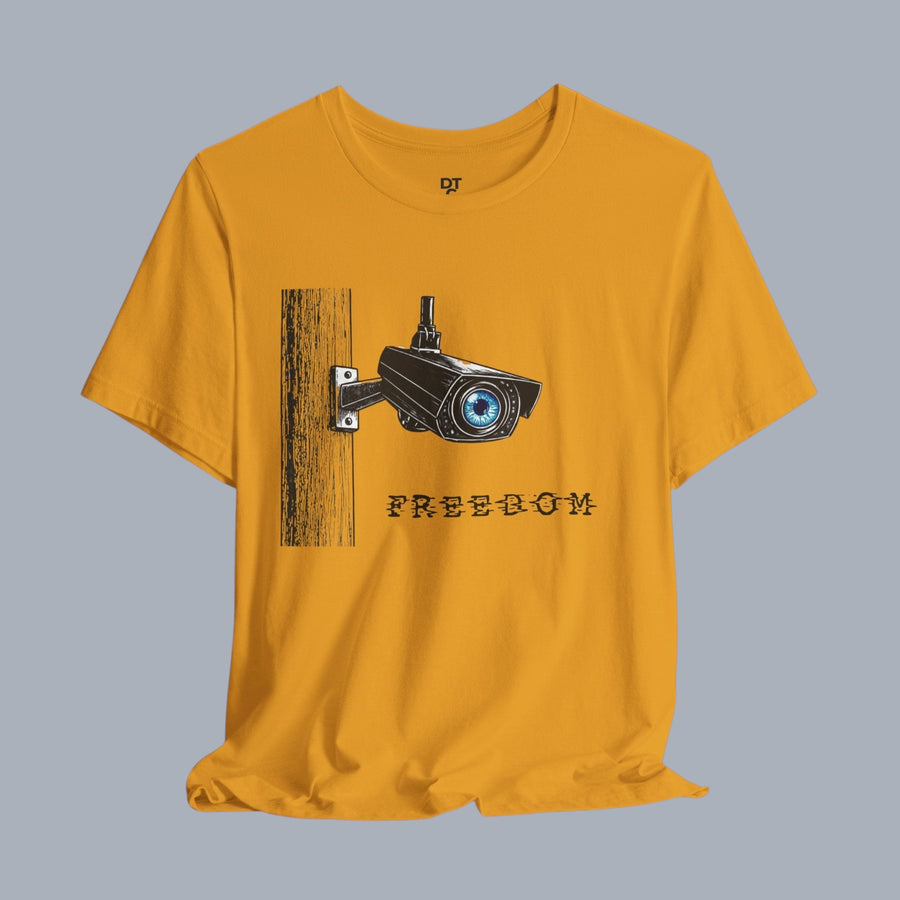 Surveillance Camera 'Freedom' Graphic T-Shirt alternate view 5