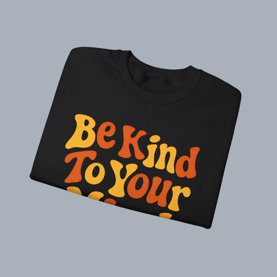 Be Kind To Your Mind Crewneck Sweatshirt – Retro Mental Health Awareness Pullover alternate view 10