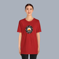 Camera Aperture Mountain T-Shirt — Photography & Outdoor Adventure Tee alternate view 2