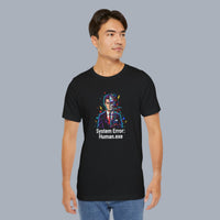 System Error: Human.exe T-Shirt — Glitch Art Tech Tee