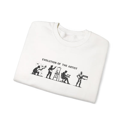 Artist Evolution Crewneck Sweatshirt — "Evolution of the Artist" Graphic Crewneck alternate view 7
