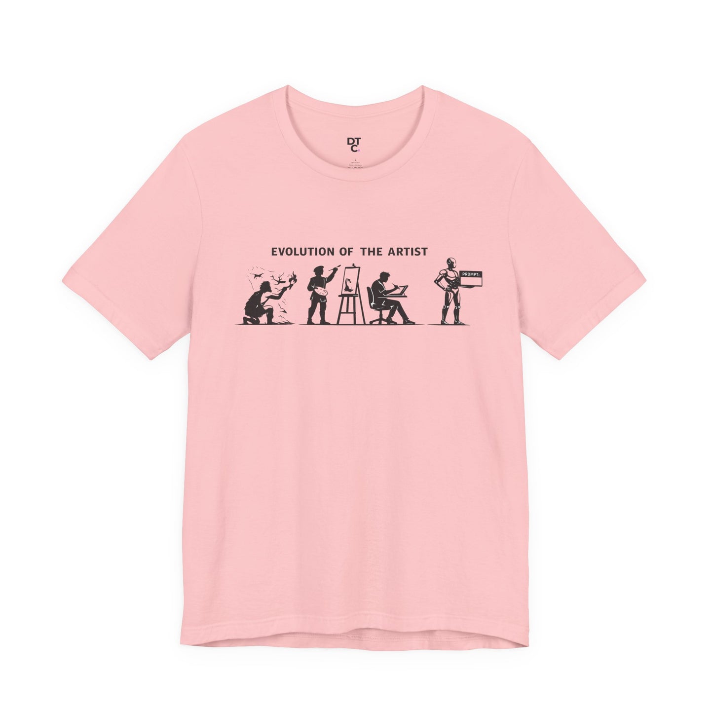 Artist Evolution T-Shirt – “Evolution of the Artist” Graphic Tee alternate view 20