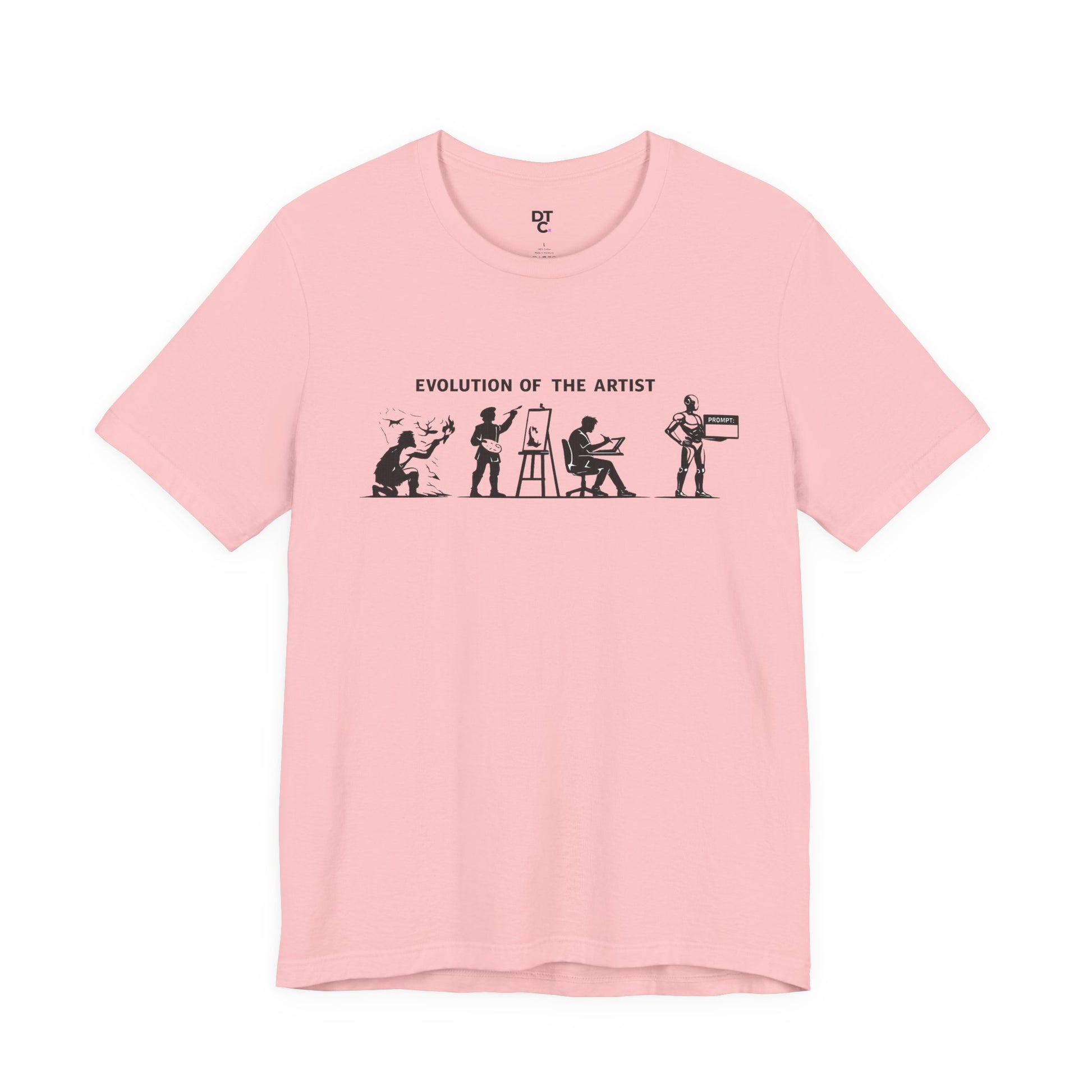 Artist Evolution T-Shirt – “Evolution of the Artist” Graphic Tee alternate view 20