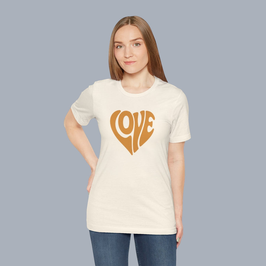 Love Heart Tee — Retro 70s Groove Graphic T-Shirt