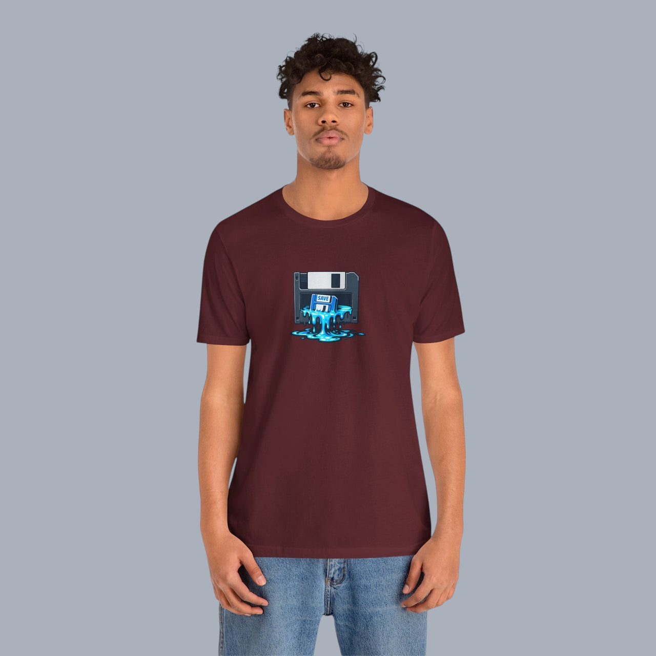 Retro Floppy Disk Tee — Melting 90s Tech Graphic T-Shirt alternate view 18