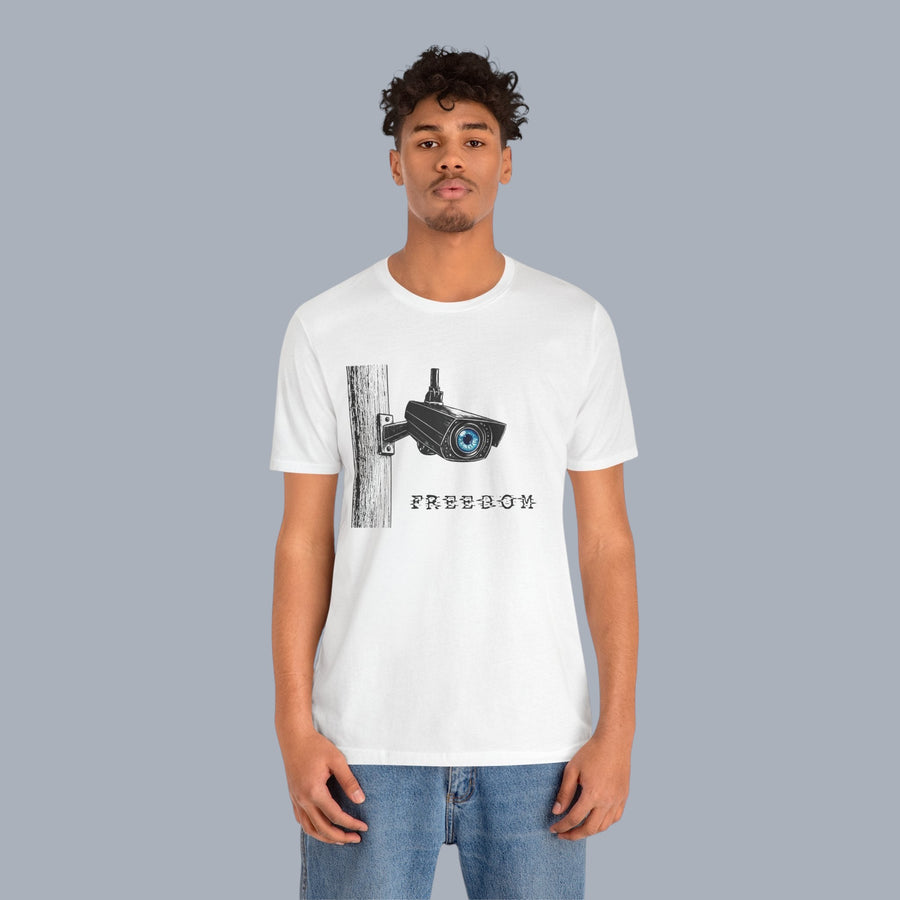 Surveillance Camera 'Freedom' Graphic T-Shirt alternate view 8