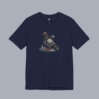 Surveillance Pigeon Cityscape Tee — Urban Bird Graphic T-Shirt alternate view 22